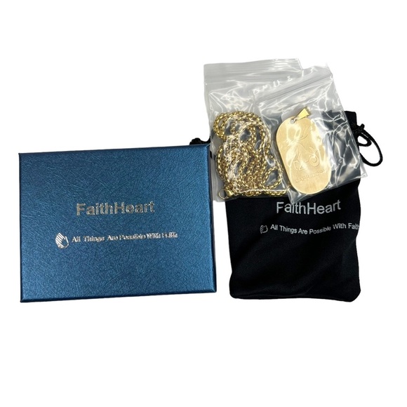 New FaithHeart Capricorn Zodiac Dog Tag Rolo Chain Necklace - Picture 9 of 9